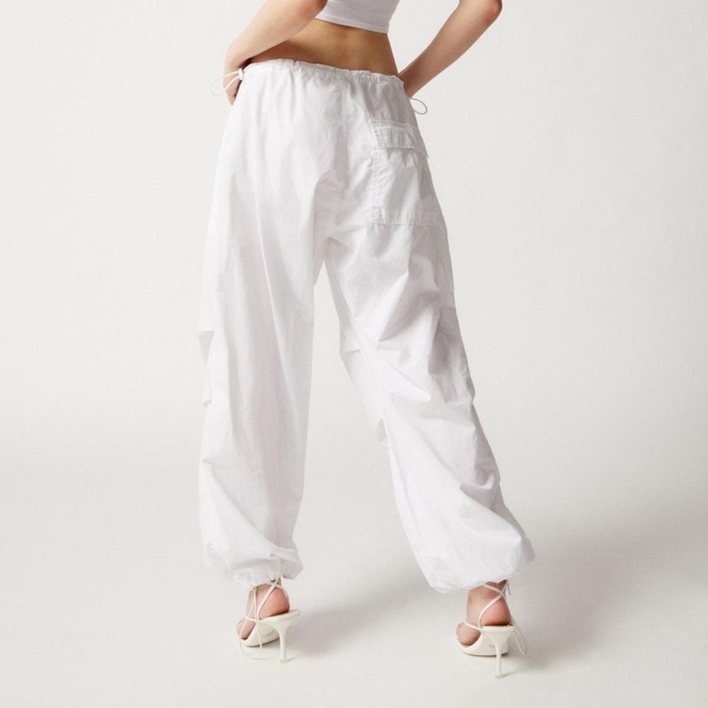 Cream Wide-Leg Pants - Picture 2 of 5